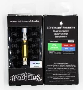 1G Heavy Hitters Vape Cartridge